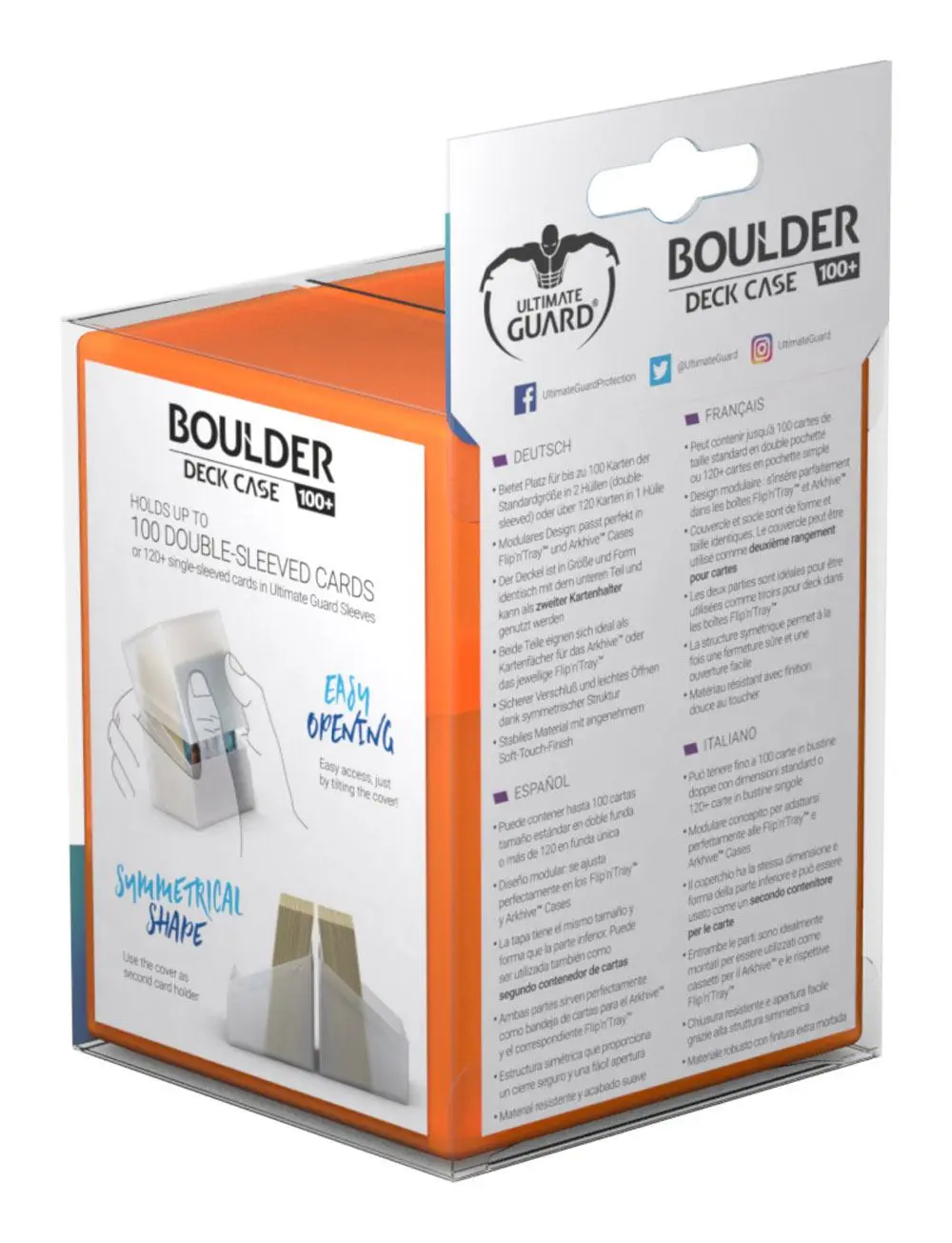 Ultimate Guard Boulder Deck Case 100+ Standard Size Poppy Topaz termékfotó