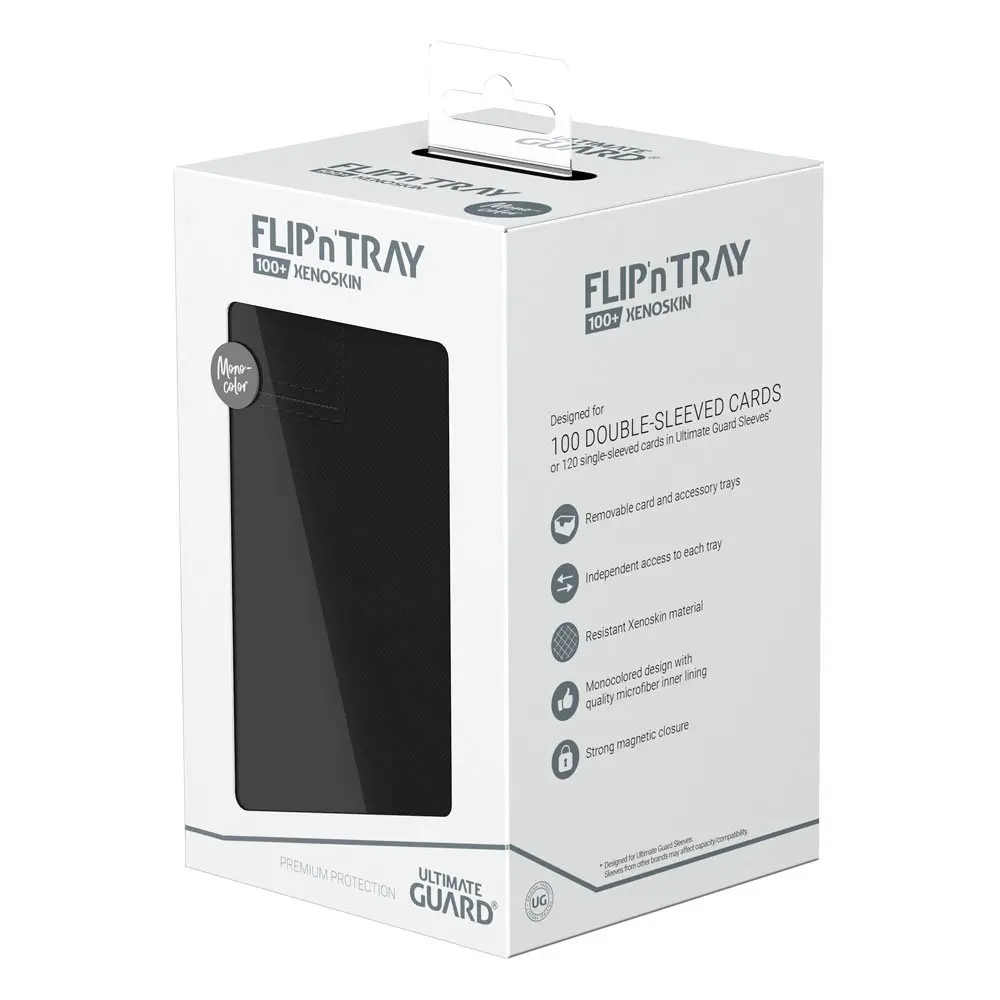 Ultimate Guard Flip`n`Tray 100+ XenoSkin Monocolor Black product photo