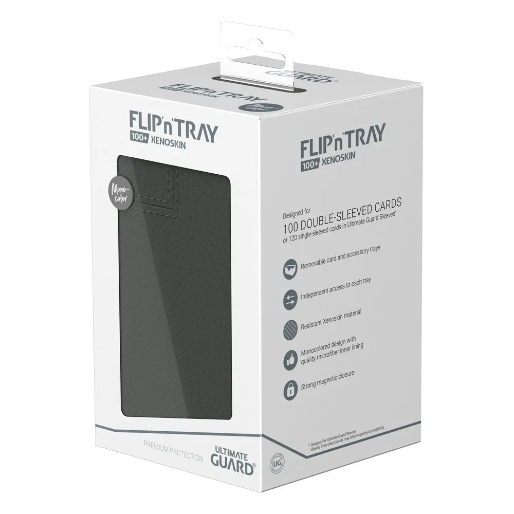 Ultimate Guard Flip`n`Tray 100+ XenoSkin Monocolor Grey product photo