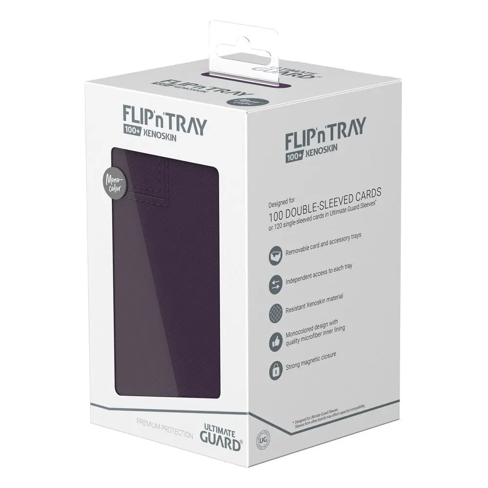 Ultimate Guard Flip`n`Tray 100+ XenoSkin Monocolor Purple product photo