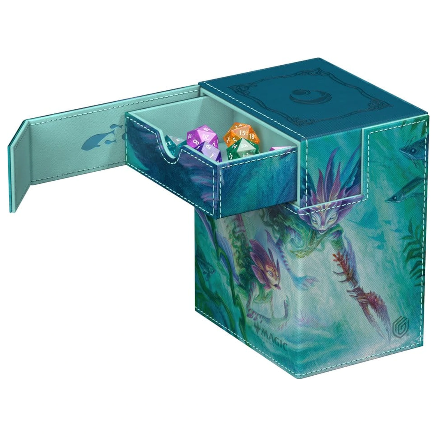 Ultimate Guard Flip'n'Tray 133+ Xenoskin Magic: The Gathering "Lorwyn Eclipsed" - Silvergill Mentor product photo