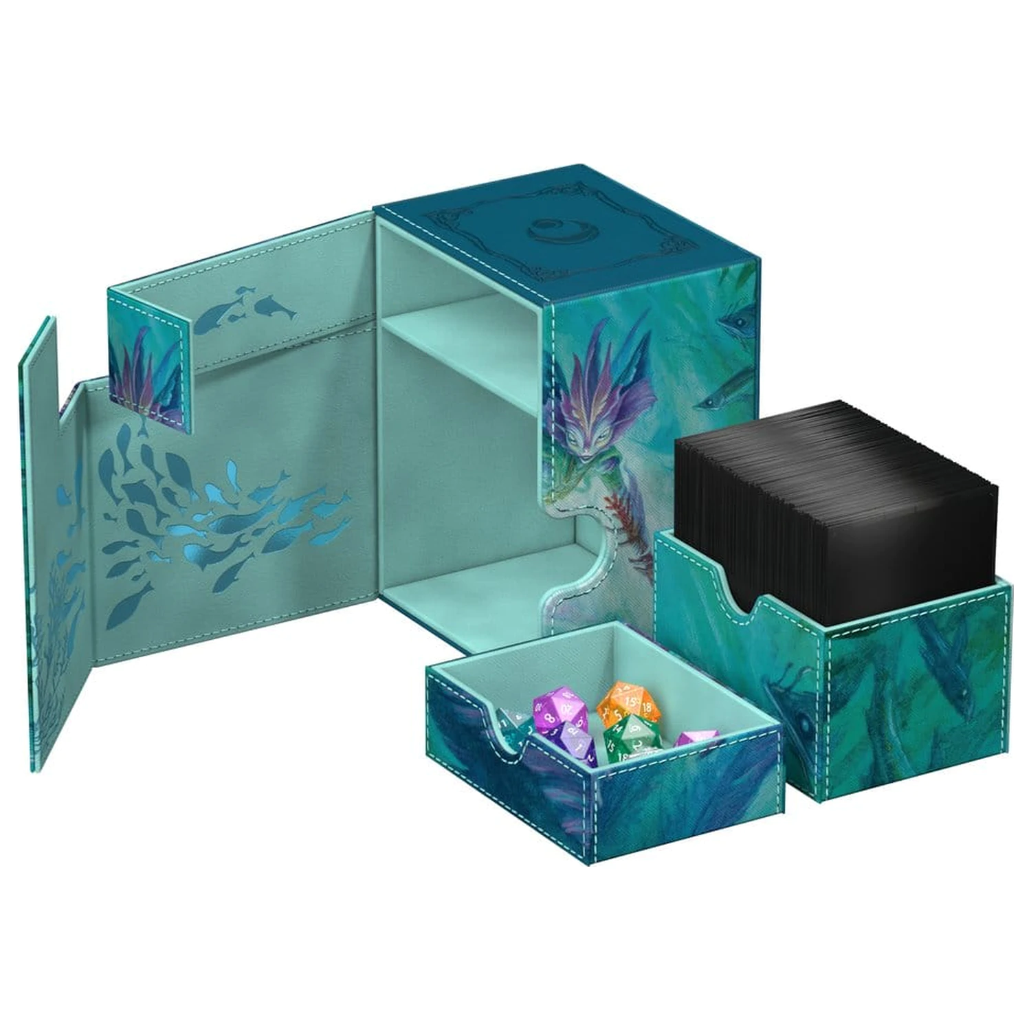 Ultimate Guard Flip'n'Tray 133+ Xenoskin Magic: The Gathering "Lorwyn Eclipsed" - Silvergill Mentor product photo