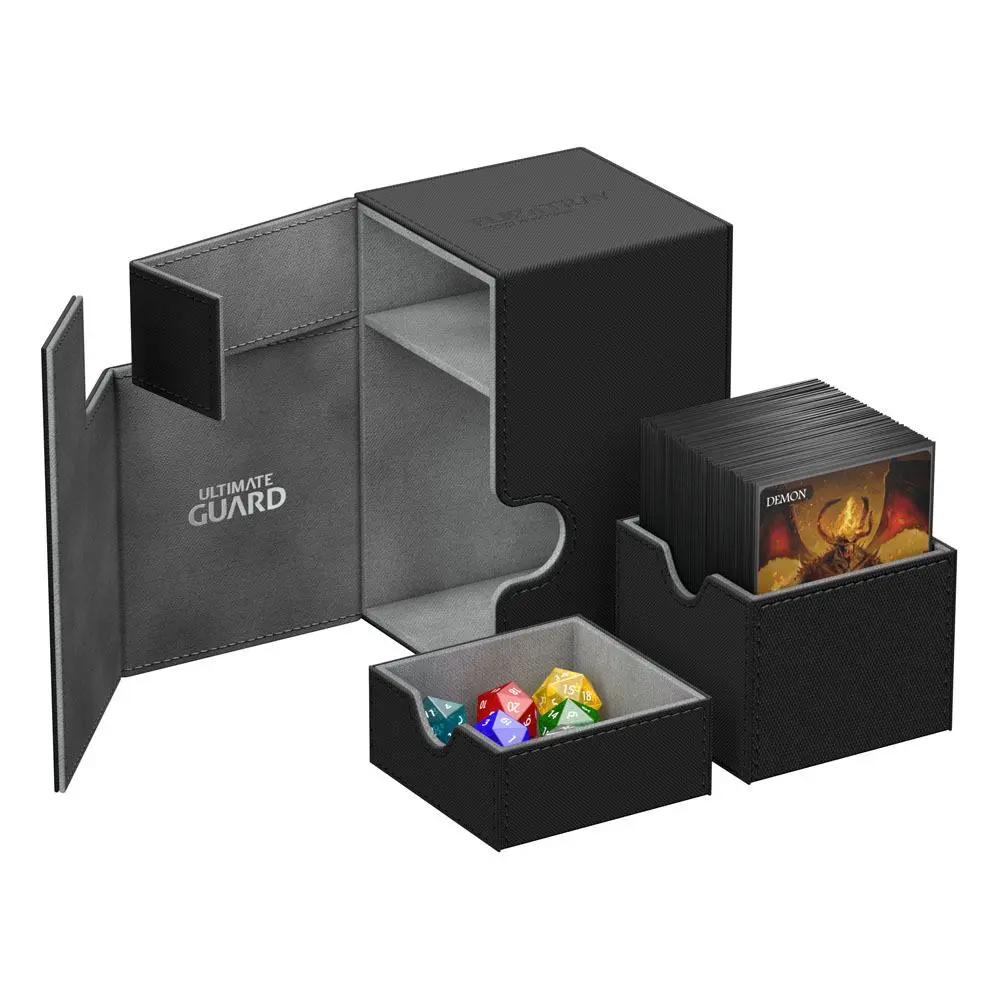 Ultimate Guard Flip´n´Tray  Deck Case 100+ Standard Size XenoSkin Black product photo
