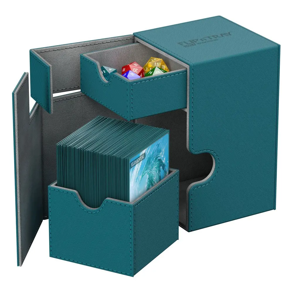 Ultimate Guard Flip´n´Tray  Deck Case 100+ Standard Size XenoSkin Petrol Blue product photo