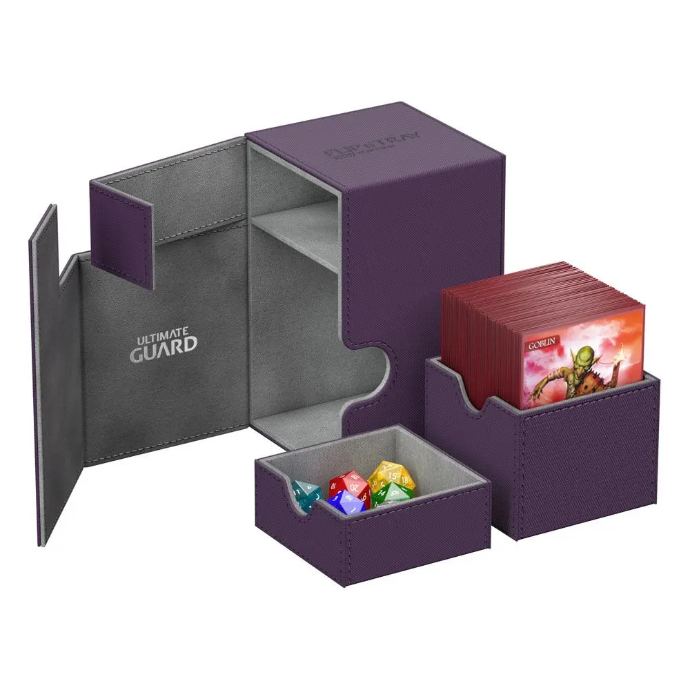 Ultimate Guard Flip´n´Tray  Deck Case 100+ Standard Size XenoSkin Purple product photo