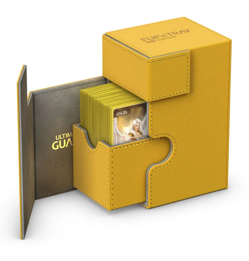 Ultimate Guard Flip´n´Tray  Deck Case 80+ Standard Size XenoSkin Amber product photo