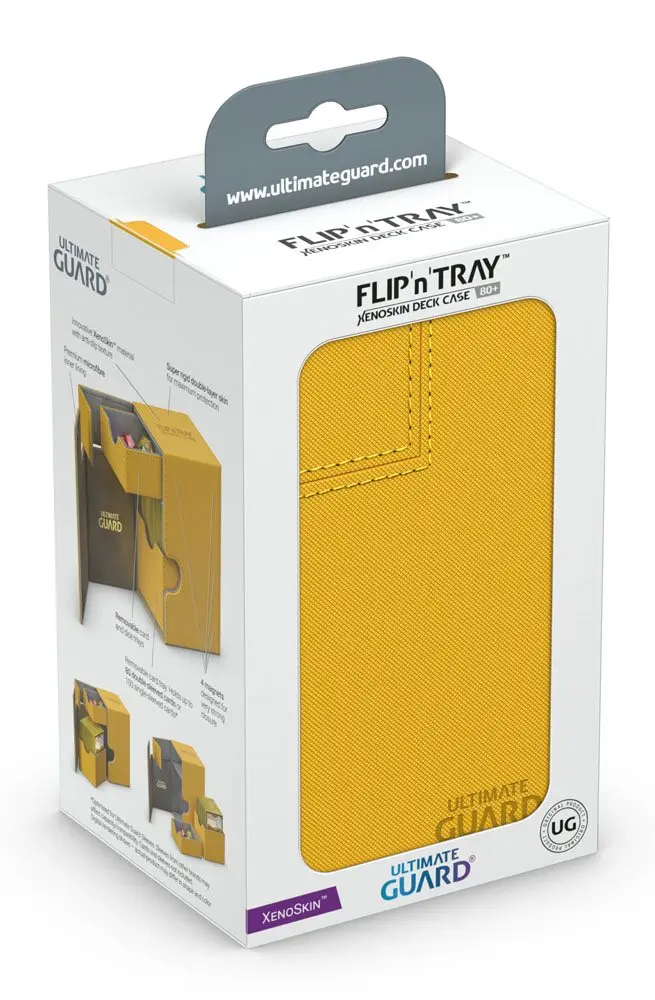 Ultimate Guard Flip´n´Tray  Deck Case 80+ Standard Size XenoSkin Amber product photo