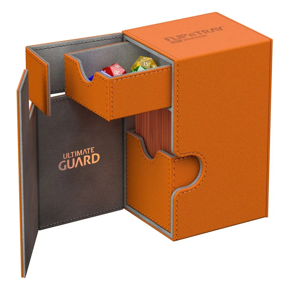 Ultimate Guard Flip´n´Tray  Deck Case 80+ Standard Size XenoSkin Orange product photo