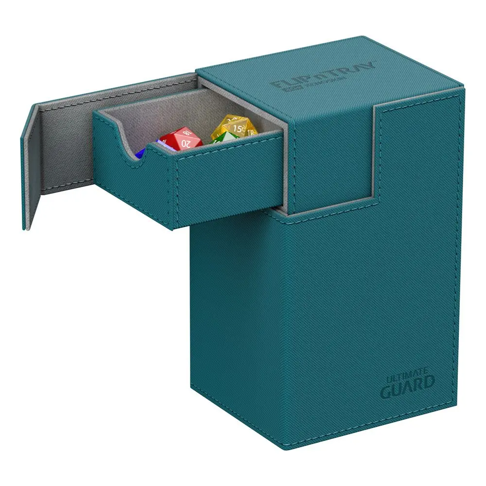 Ultimate Guard Flip´n´Tray  Deck Case 80+ Standard Size XenoSkin Petrol Blue product photo