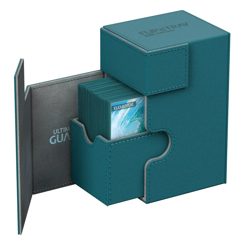 Ultimate Guard Flip´n´Tray  Deck Case 80+ Standard Size XenoSkin Petrol Blue product photo