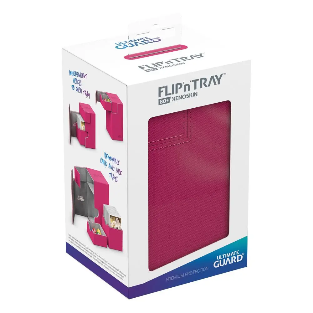 Ultimate Guard Flip´n´Tray  Deck Case 80+ Standard Size XenoSkin Pink product photo