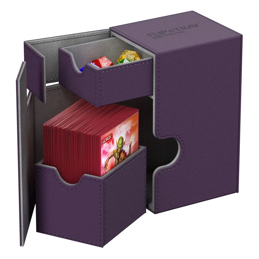 Ultimate Guard Flip´n´Tray  Deck Case 80+ Standard Size XenoSkin Purple product photo