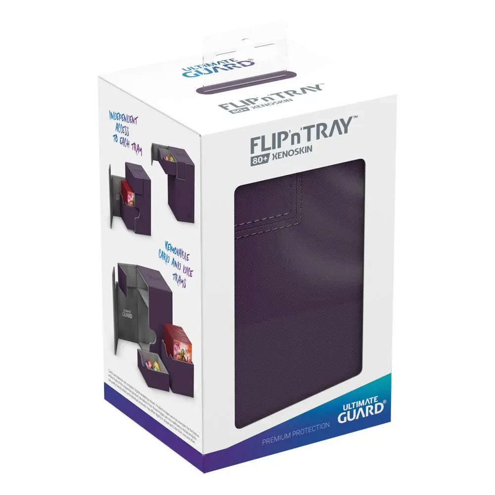 Ultimate Guard Flip´n´Tray  Deck Case 80+ Standard Size XenoSkin Purple product photo