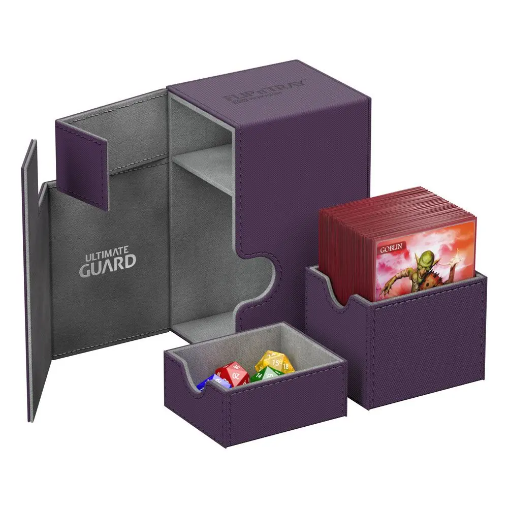 Ultimate Guard Flip´n´Tray  Deck Case 80+ Standard Size XenoSkin Purple product photo