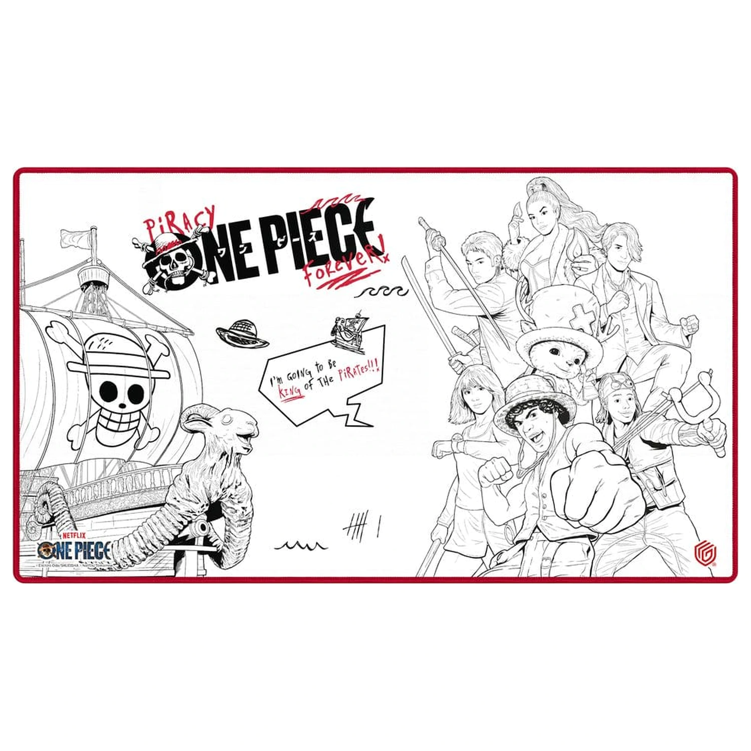 Ultimate Guard Play-Mat One Piece - Sketch product photo