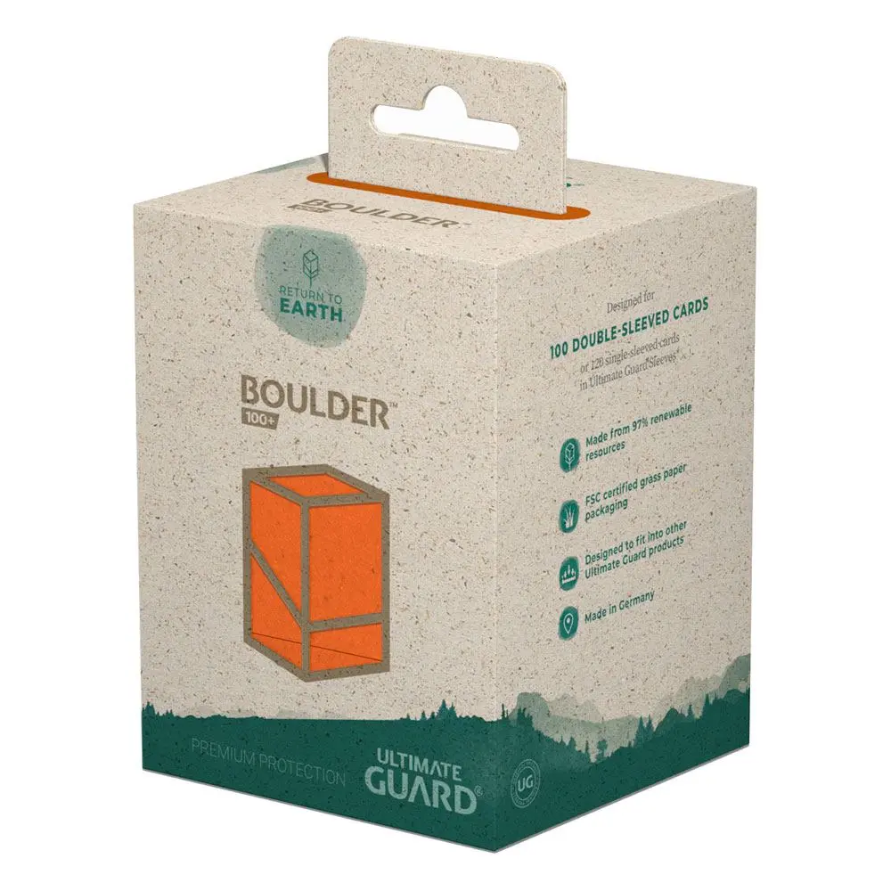 Ultimate Guard Return To Earth Boulder Deck Case 100+ Standard Size Orange product photo