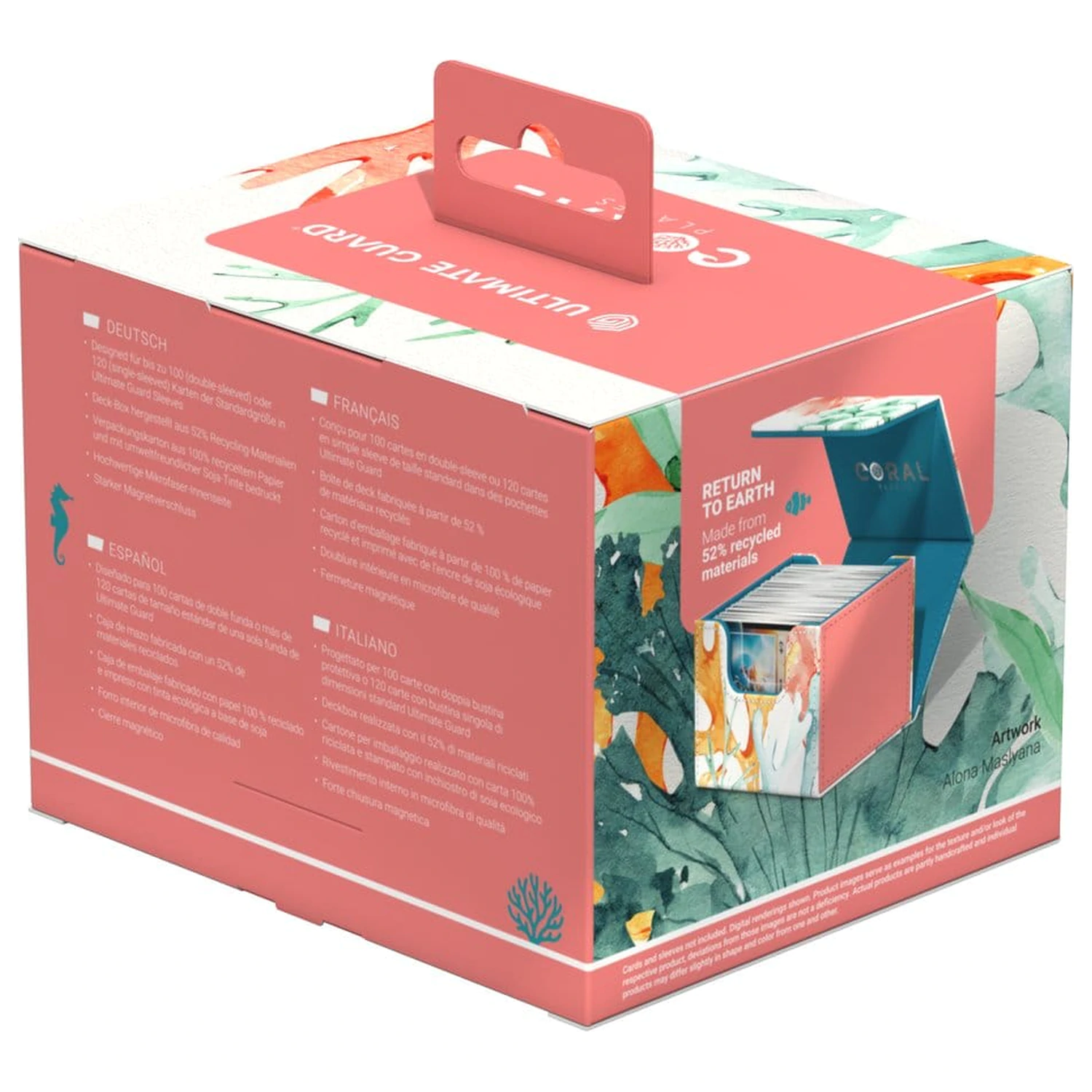 Ultimate Guard Sidewinder 100+ Xenoskin "Coral Places" - Coralline Eden product photo