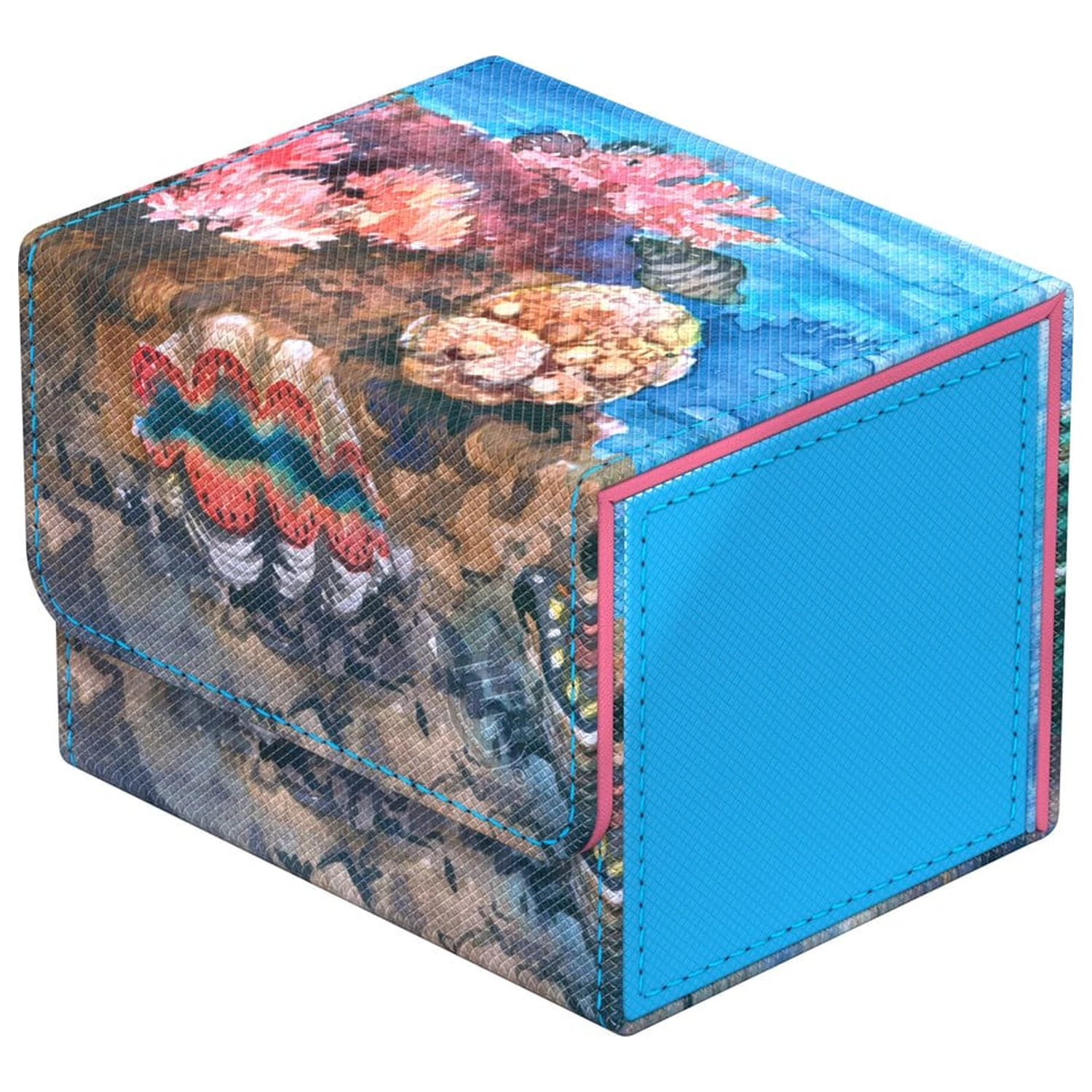 Ultimate Guard Sidewinder 100+ Xenoskin "Coral Places" - Seablue Hush product photo