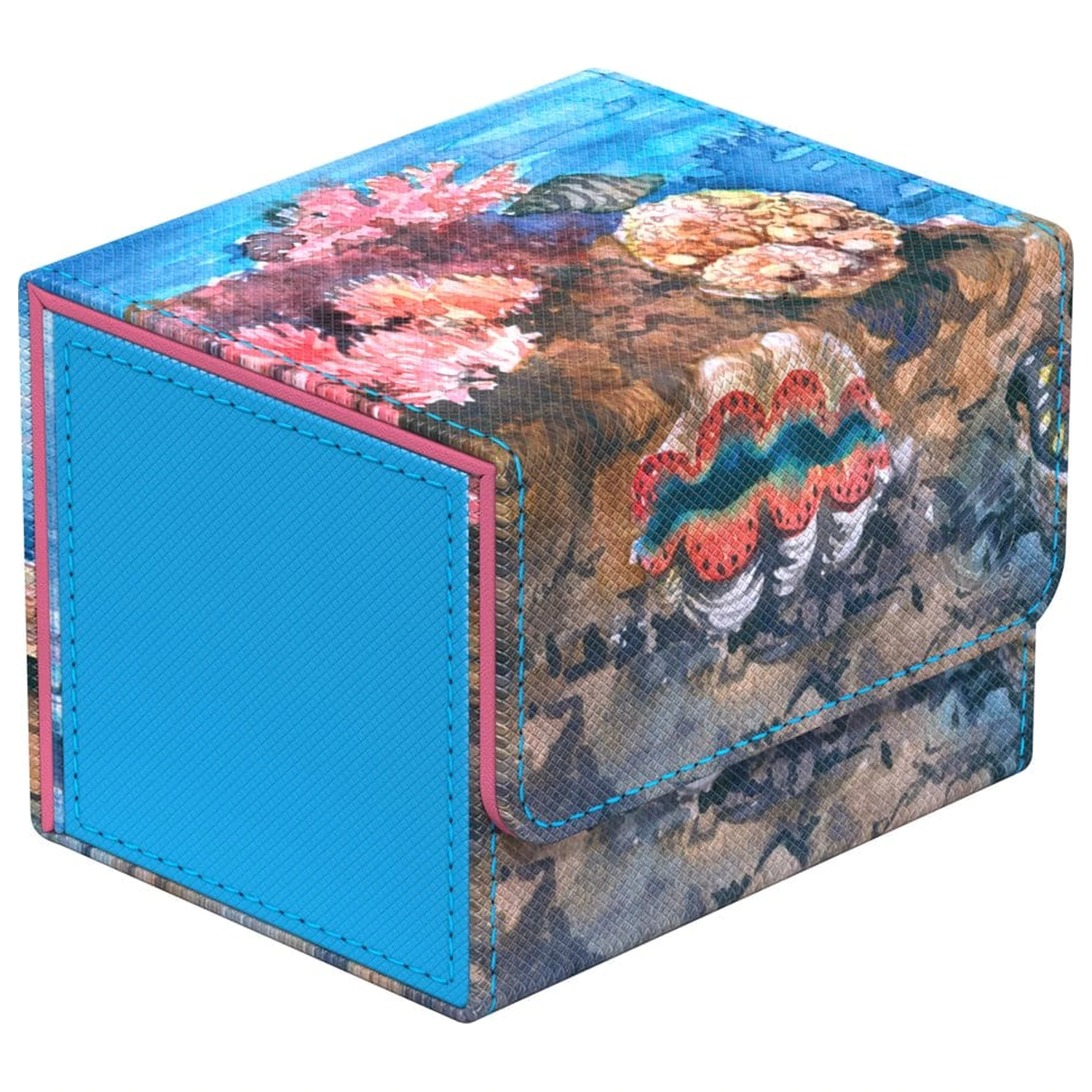 Ultimate Guard Sidewinder 100+ Xenoskin "Coral Places" - Seablue Hush product photo