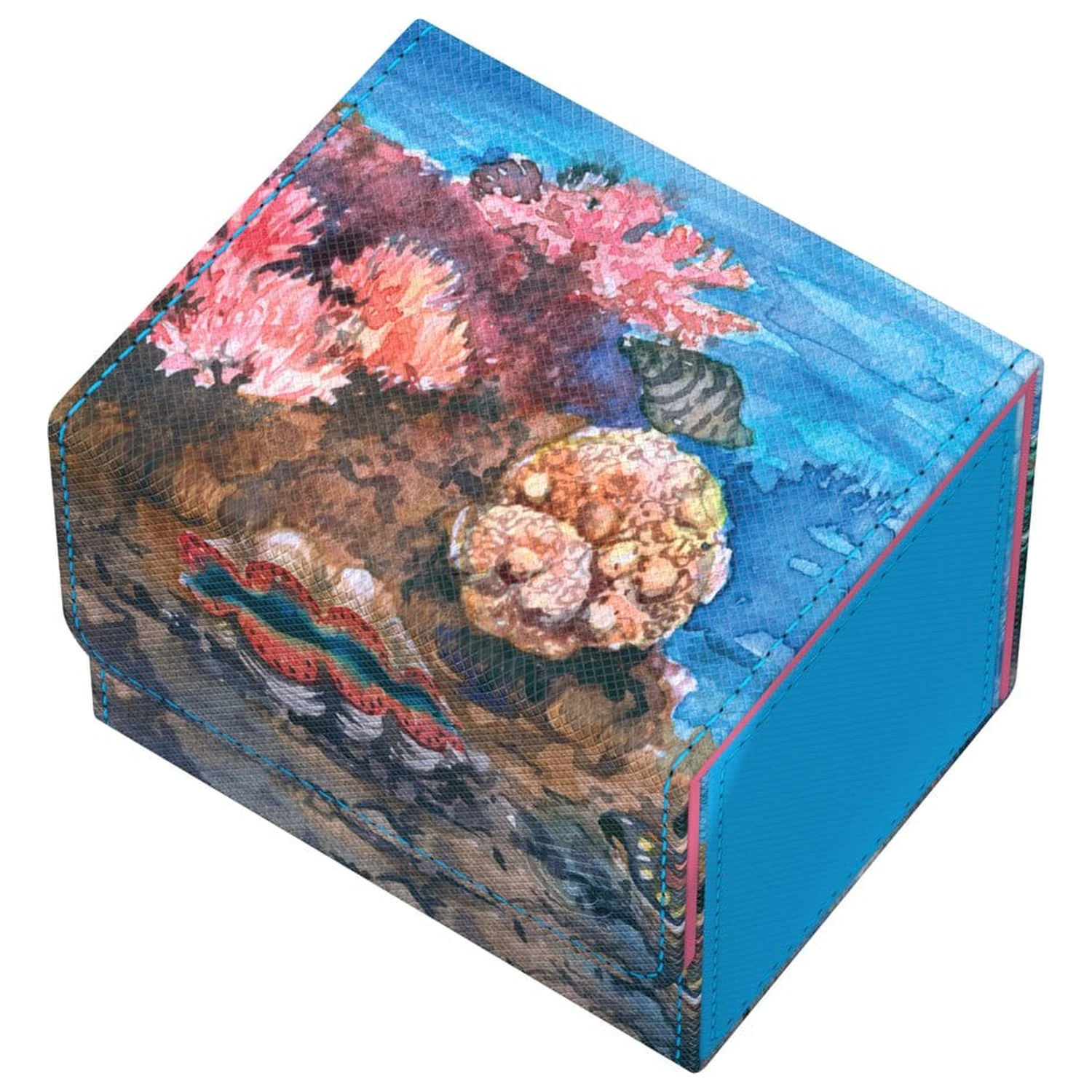 Ultimate Guard Sidewinder 100+ Xenoskin "Coral Places" - Seablue Hush product photo