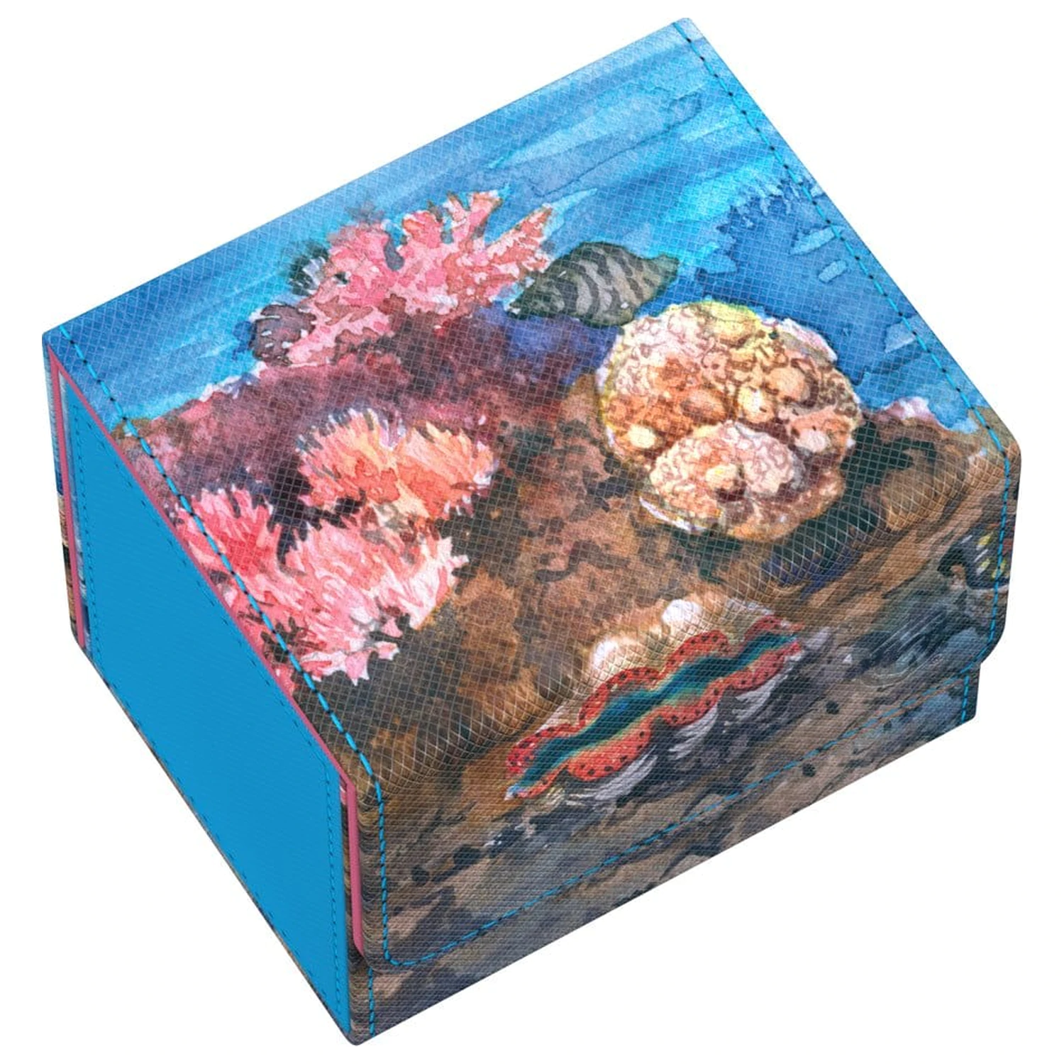 Ultimate Guard Sidewinder 100+ Xenoskin "Coral Places" - Seablue Hush product photo