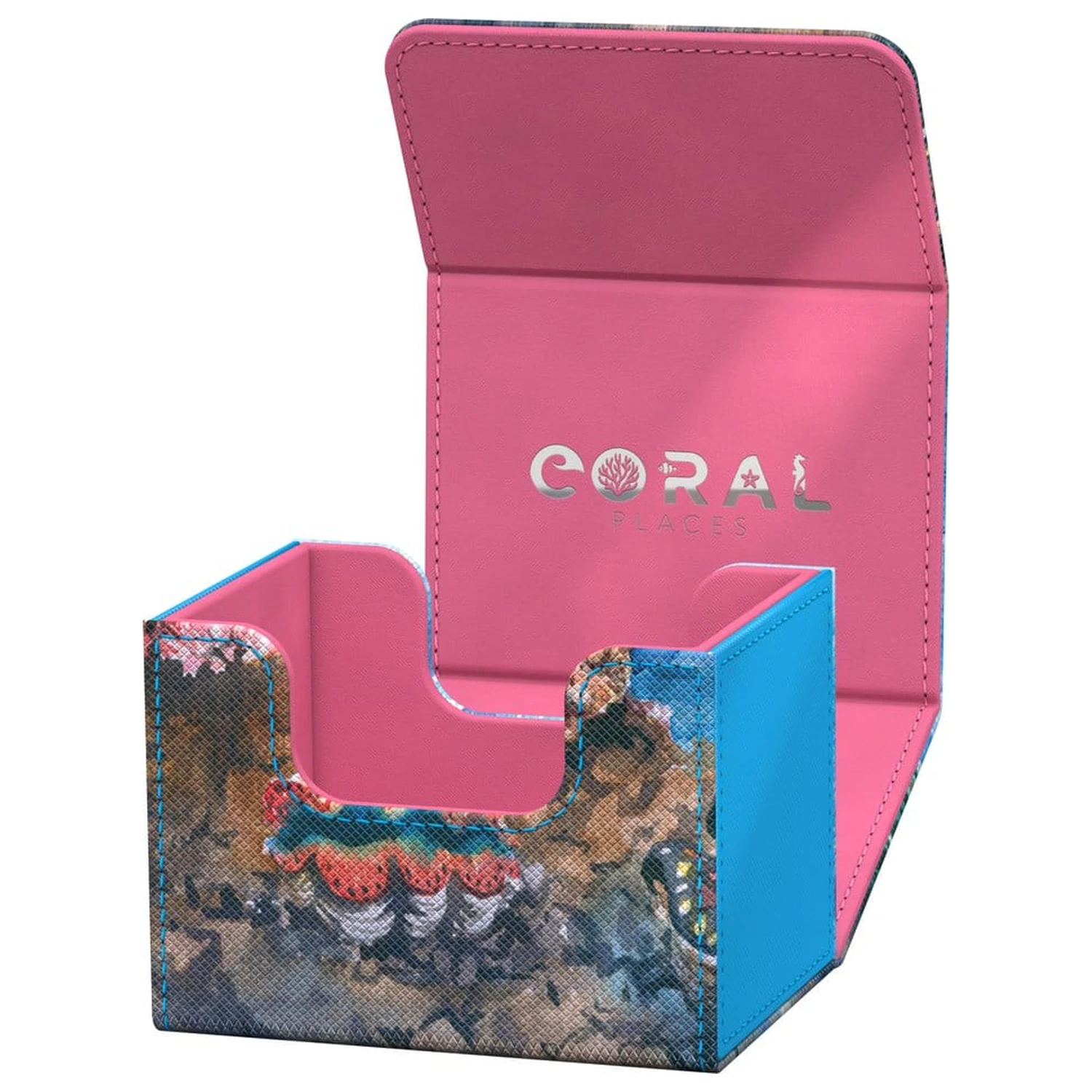 Ultimate Guard Sidewinder 100+ Xenoskin "Coral Places" - Seablue Hush product photo