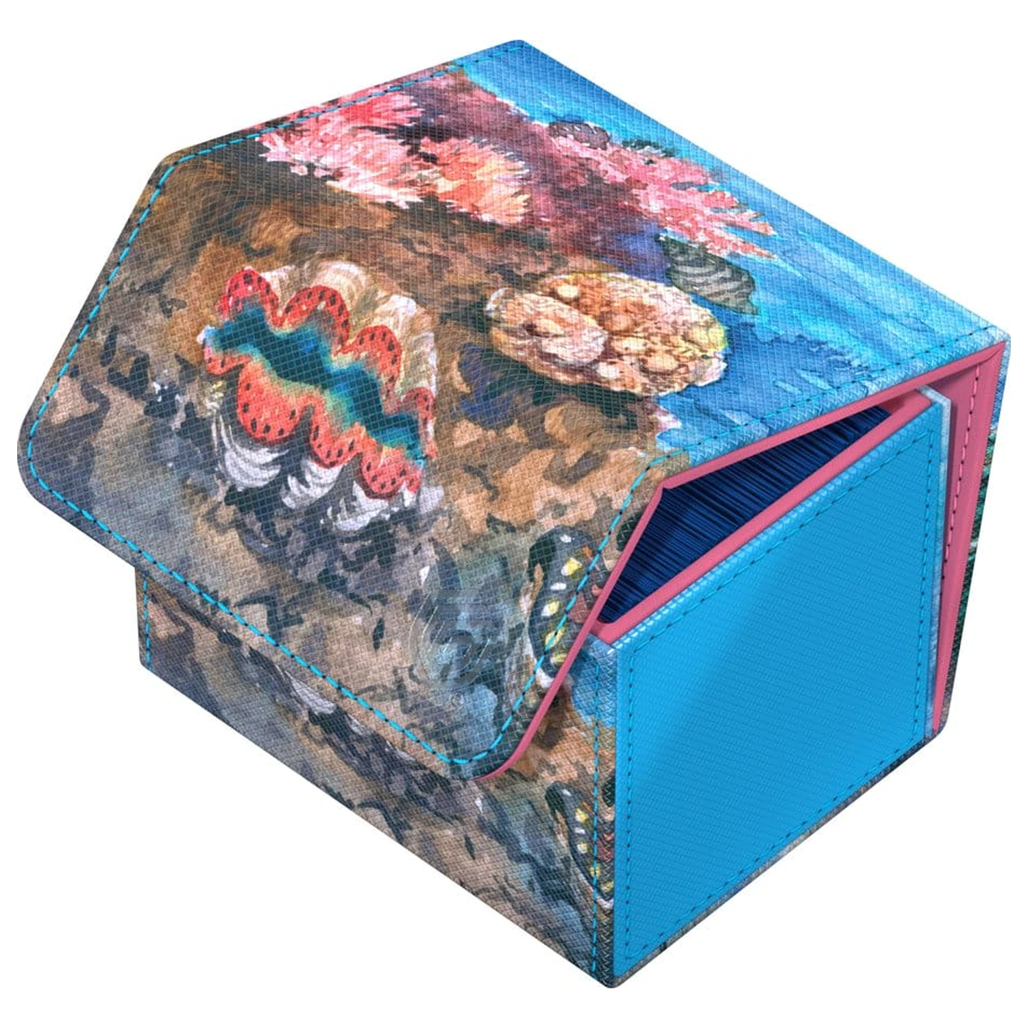 Ultimate Guard Sidewinder 100+ Xenoskin "Coral Places" - Seablue Hush product photo