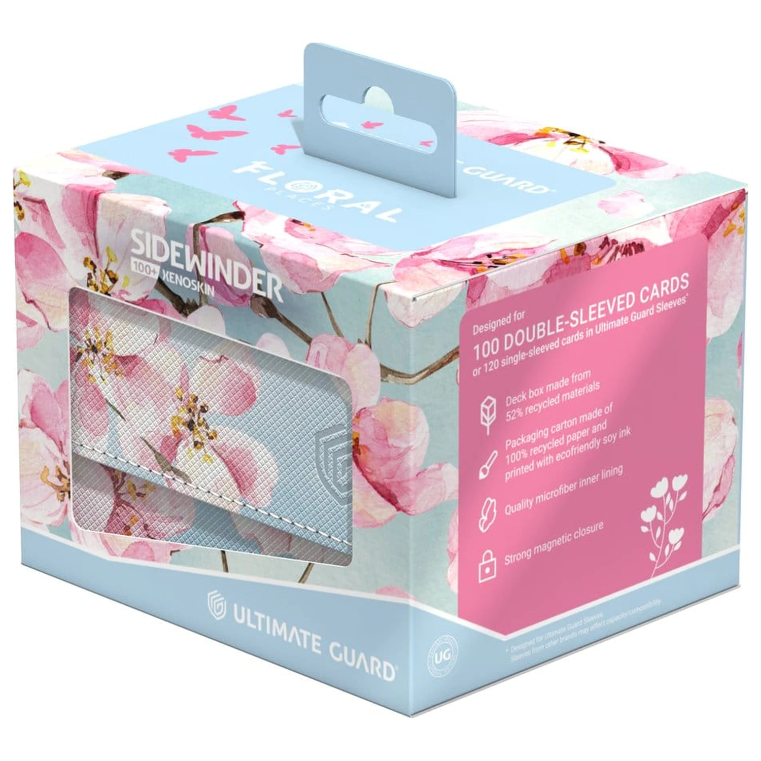 Ultimate Guard Sidewinder 100+ Xenoskin "Floral Places" - Cherry Blossom product photo