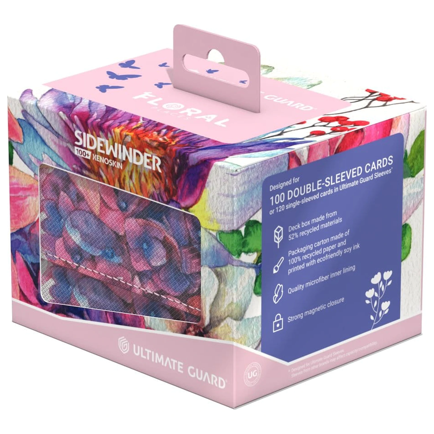Ultimate Guard Sidewinder 100+ Xenoskin "Floral Places" - Lotus Bloom product photo