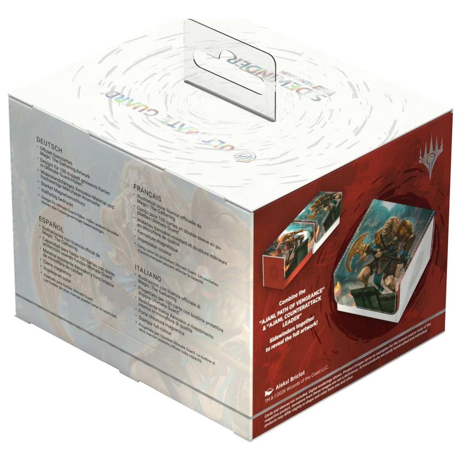 Ultimate Guard Sidewinder 100+ Xenoskin Magic: The Gathering "Reality Fracture" - Ajani, Counterattack Leader product photo