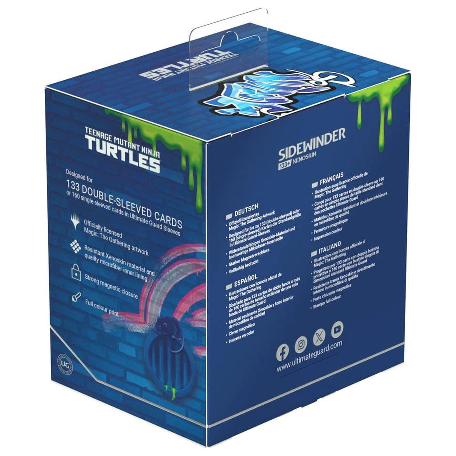 Ultimate Guard Sidewinder 133+ Xenoskin Magic: The Gathering | Teenage Mutant Ninja Turtles - Sewer Walls product photo