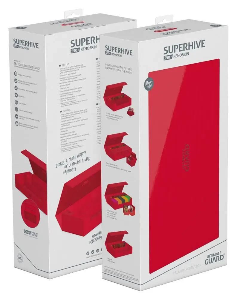 Ultimate Guard Superhive 550+ XenoSkin Monocolor Red termékfotó