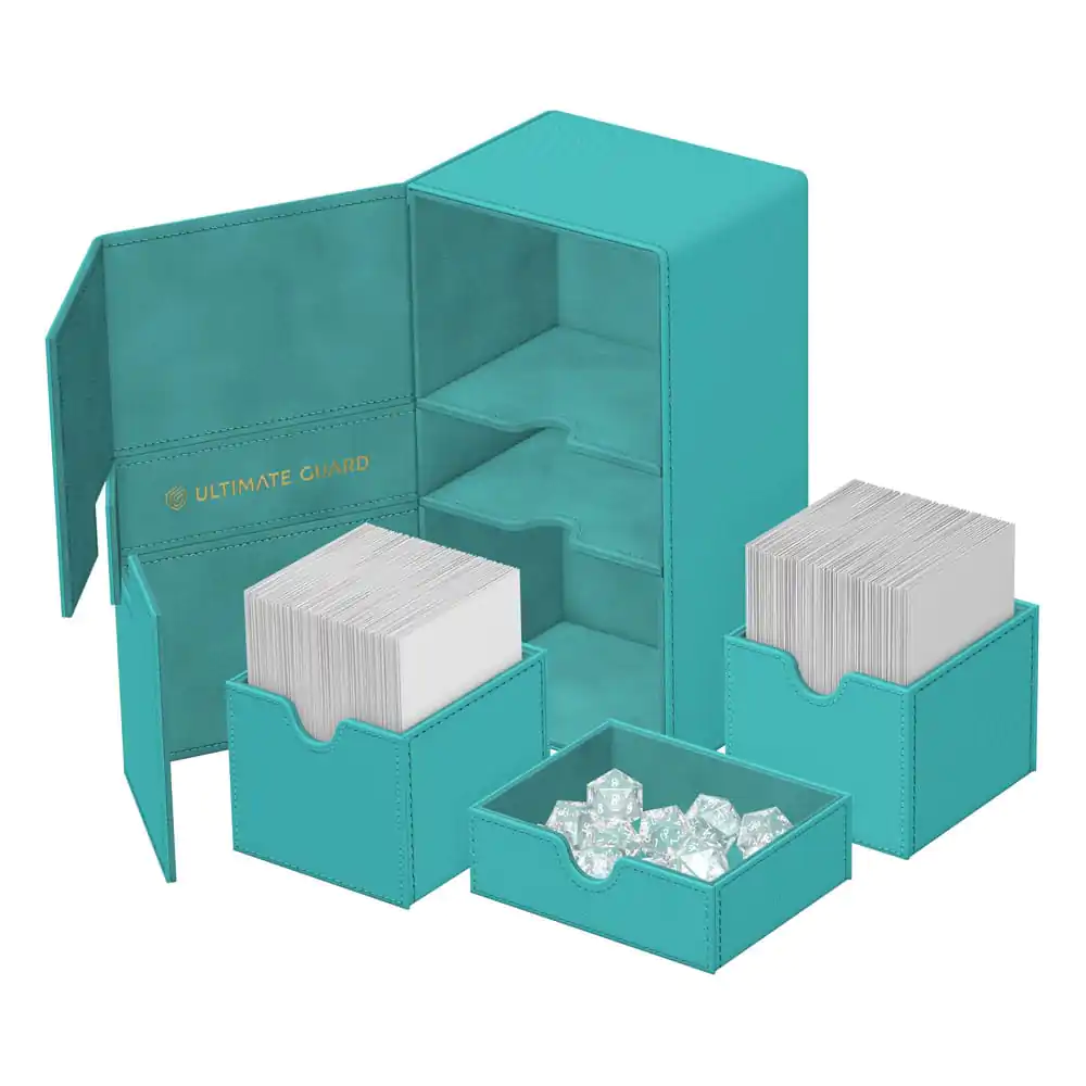 Ultimate Guard Twin Flip&#039;n&#039;Tray 200+ Xenoskin &quot;Summer Edition 2025&quot; - Lagoon product photo