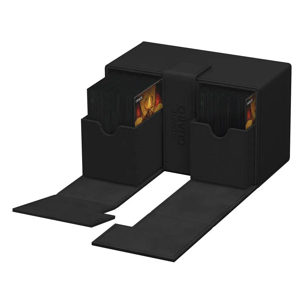 Ultimate Guard Twin Flip`n`Tray 160+ XenoSkin Monocolor Black termékfotó