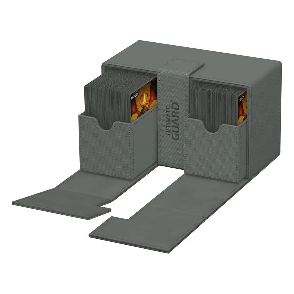 Ultimate Guard Twin Flip`n`Tray 160+ XenoSkin Monocolor Grey product photo