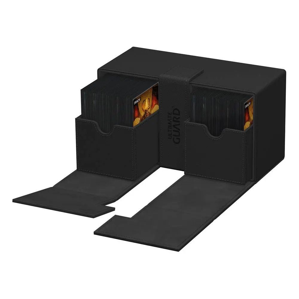 Ultimate Guard Twin Flip`n`Tray 200+ XenoSkin Monocolor Black product photo