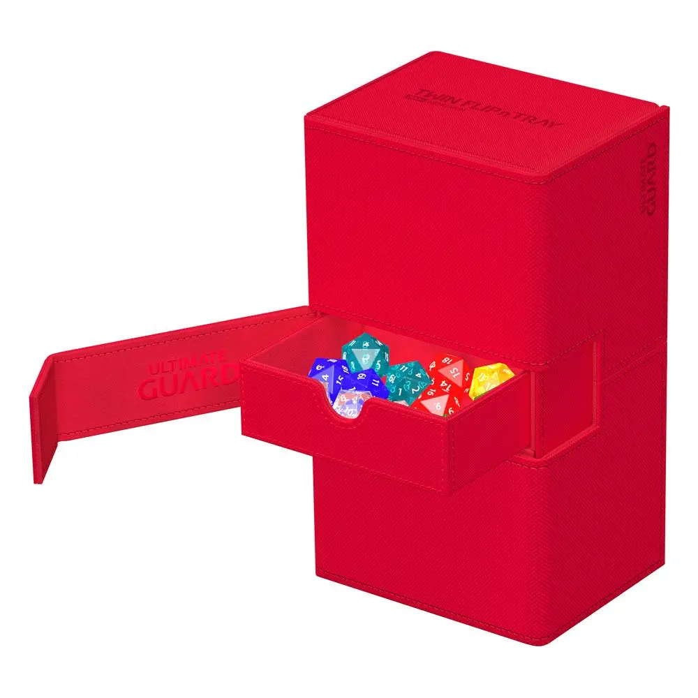 Ultimate Guard Twin Flip`n`Tray 200+ XenoSkin Monocolor Red product photo