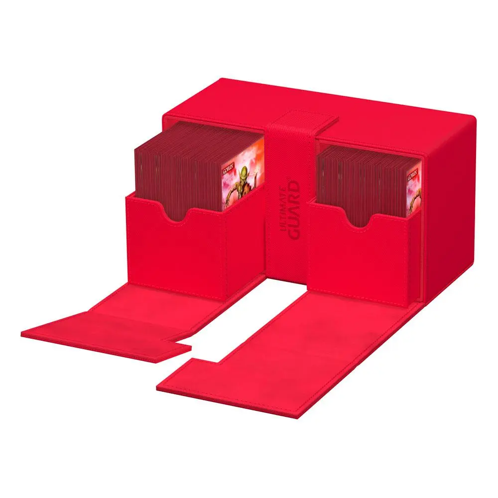 Ultimate Guard Twin Flip`n`Tray 200+ XenoSkin Monocolor Red product photo