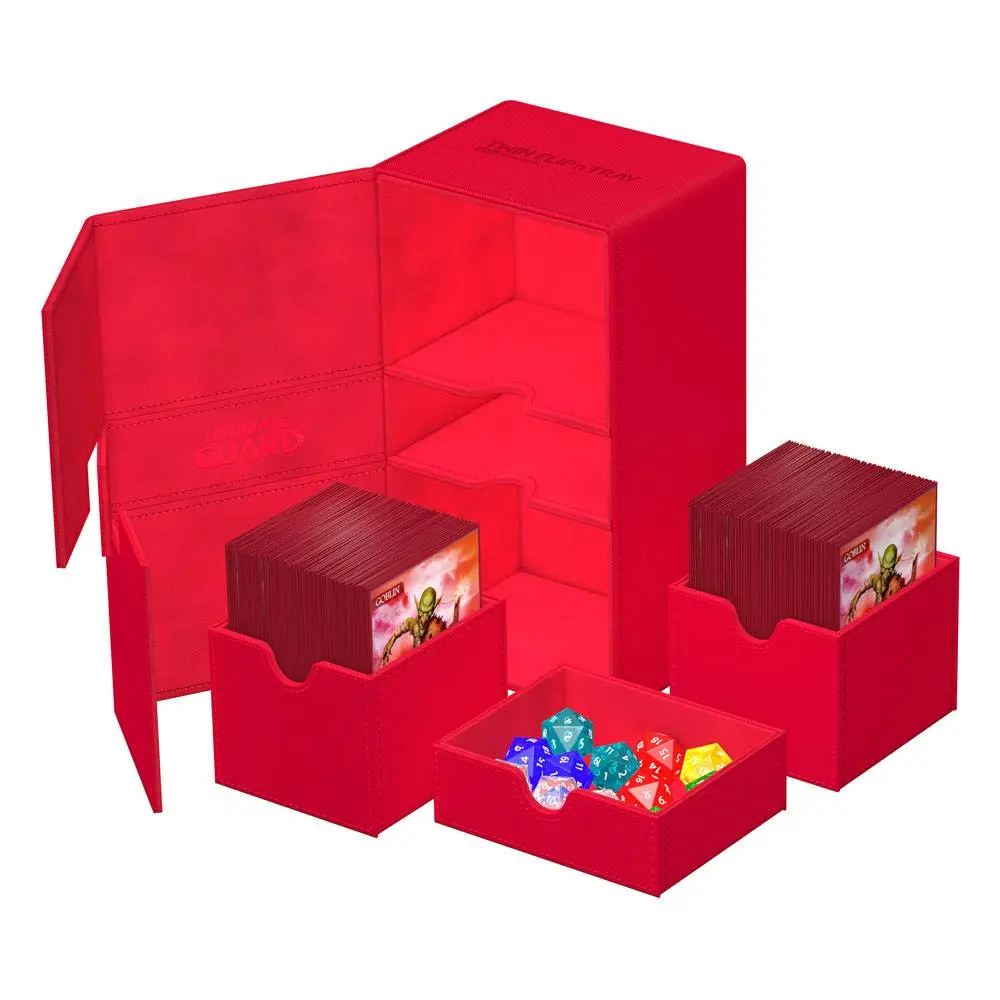 Ultimate Guard Twin Flip`n`Tray 200+ XenoSkin Monocolor Red product photo