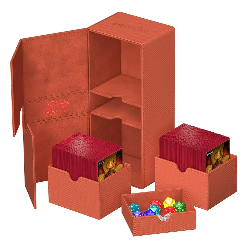Ultimate Guard Twin Flip`n`Tray 266+ Xenoskin 2022 Exclusive Dark Orange product photo