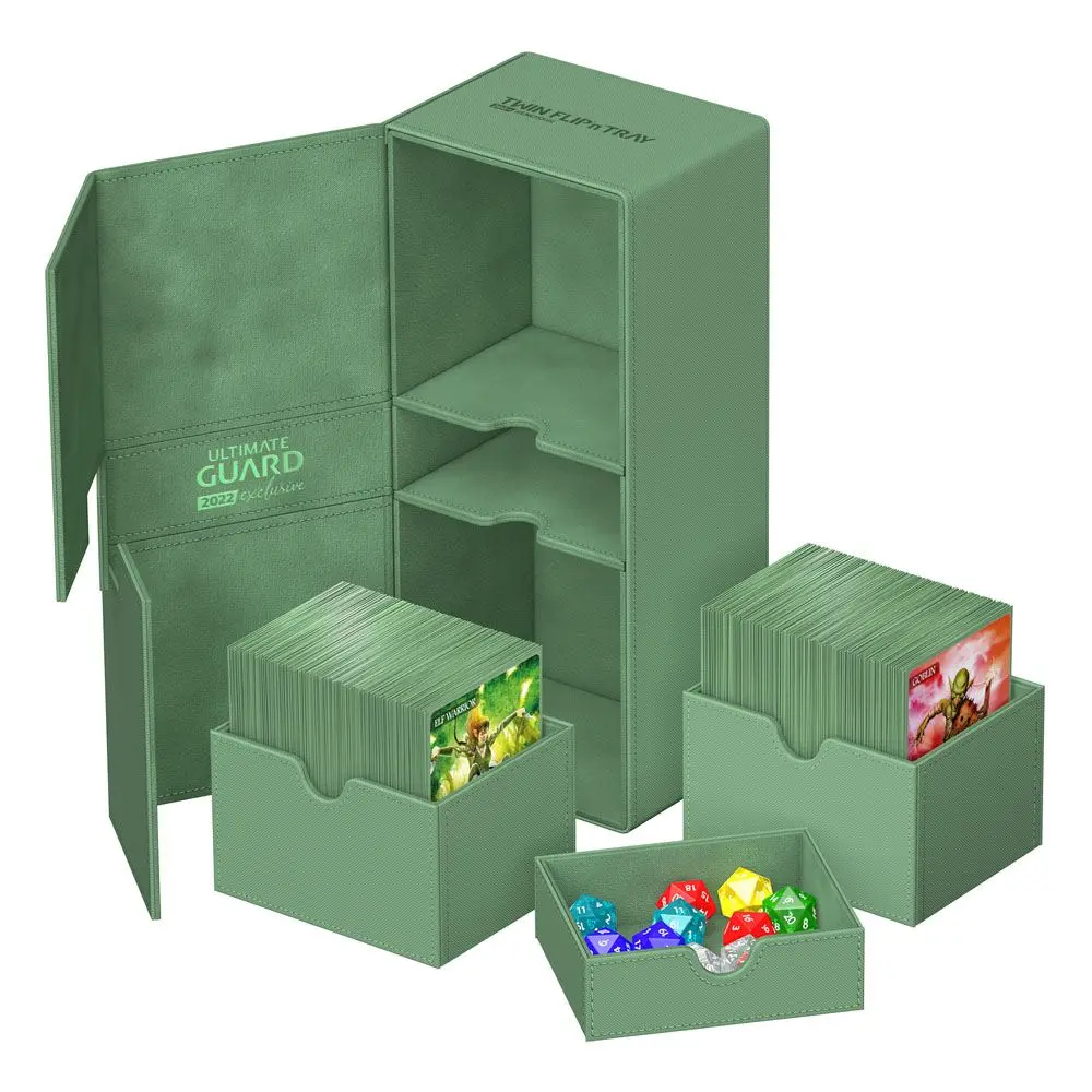 Ultimate Guard Twin Flip`n`Tray 266+ Xenoskin 2022 Exclusive Pastel Green product photo