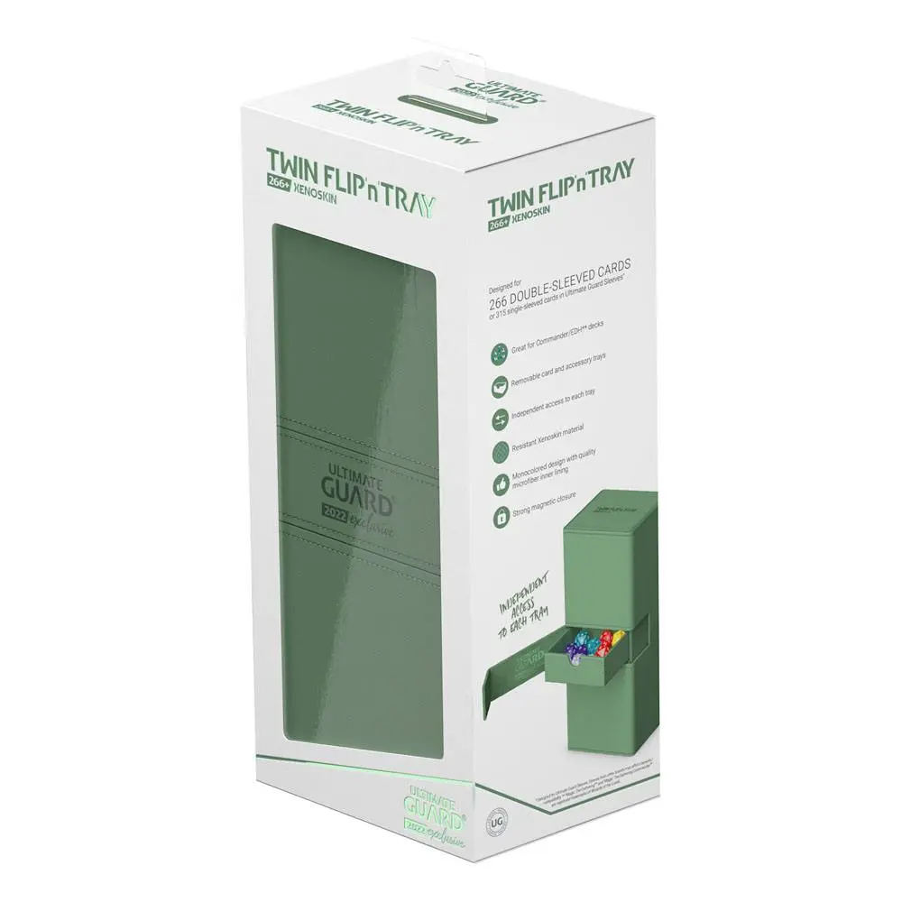 Ultimate Guard Twin Flip`n`Tray 266+ Xenoskin 2022 Exclusive Pastel Green product photo