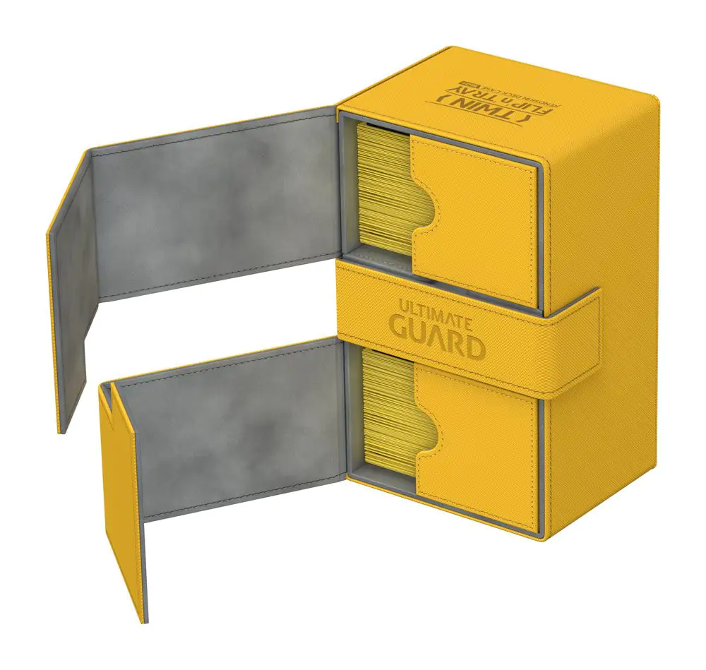 Ultimate Guard Twin Flip´n´Tray  Deck Case 160+ Standard Size XenoSkin Amber product photo