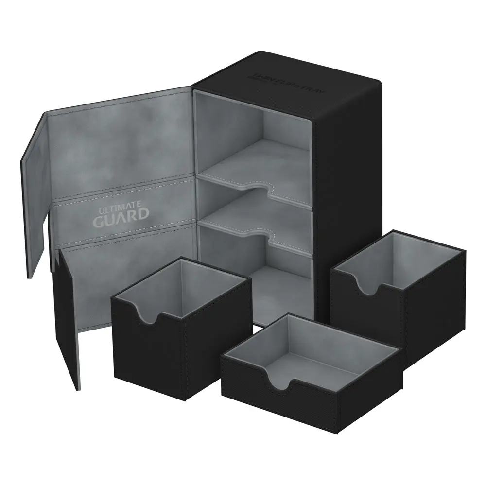 Ultimate Guard Twin Flip´n´Tray Deck Case 160+ Standard Size XenoSkin Black product photo