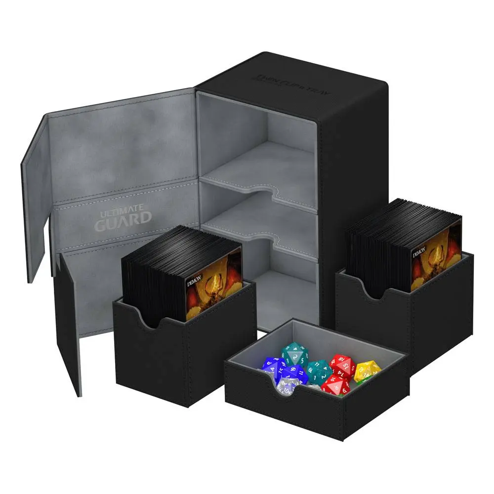 Ultimate Guard Twin Flip´n´Tray Deck Case 160+ Standard Size XenoSkin Black product photo