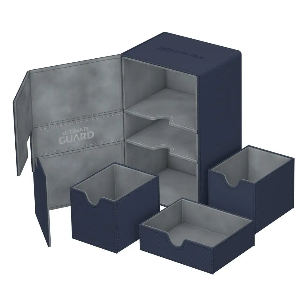 Ultimate Guard Twin Flip´n´Tray  Deck Case 160+ Standard Size XenoSkin Blue product photo
