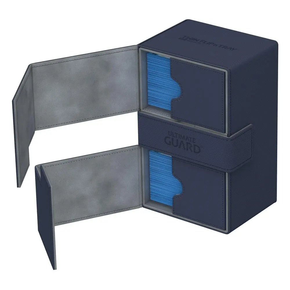Ultimate Guard Twin Flip´n´Tray  Deck Case 160+ Standard Size XenoSkin Blue product photo