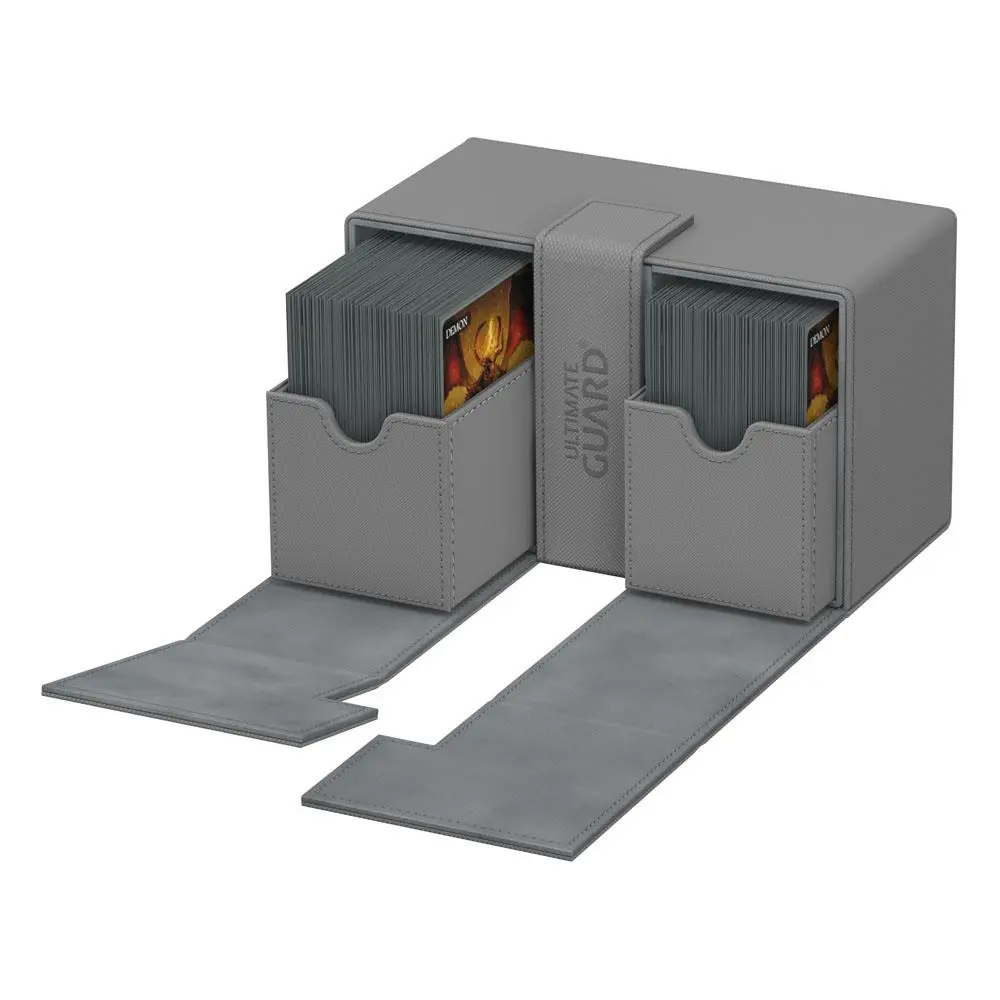Ultimate Guard Twin Flip´n´Tray  Deck Case 160+ Standard Size XenoSkin Grey product photo