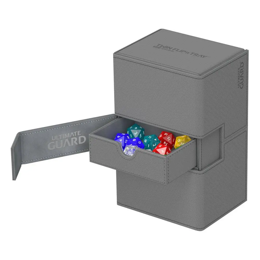 Ultimate Guard Twin Flip´n´Tray  Deck Case 160+ Standard Size XenoSkin Grey product photo