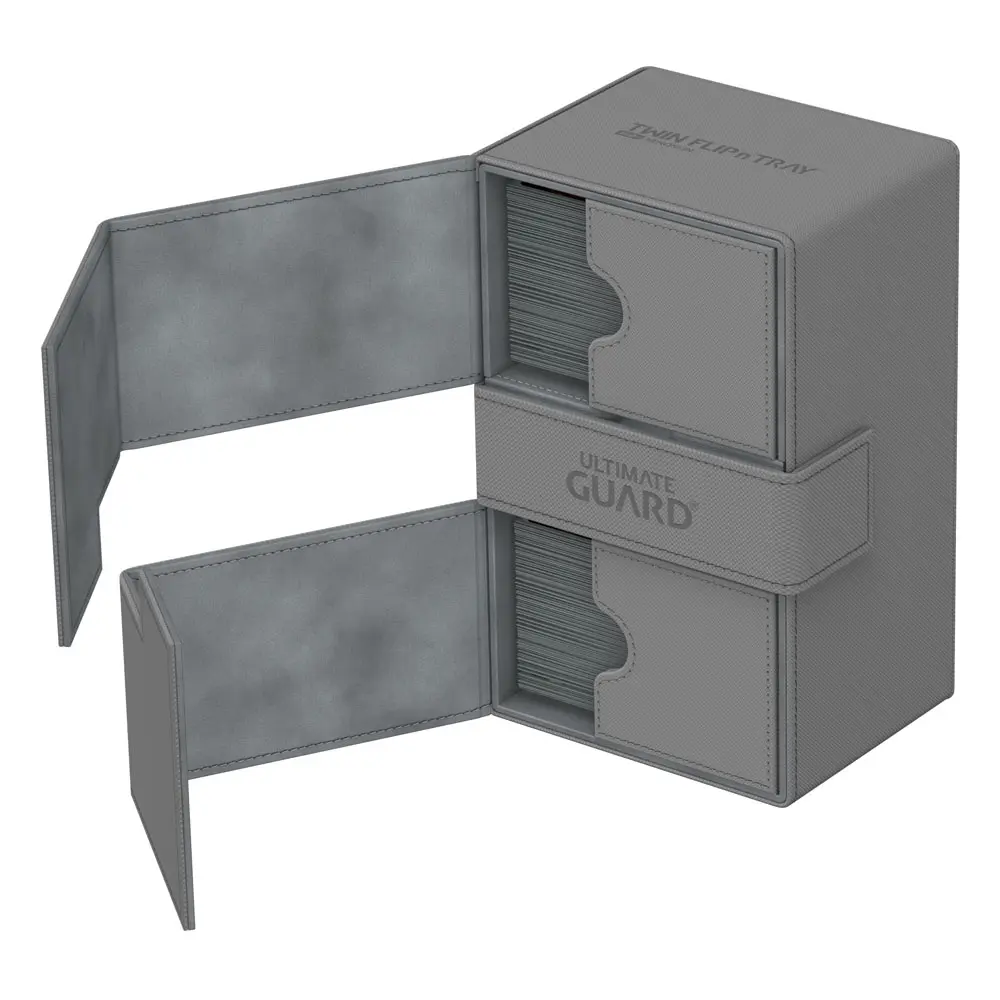Ultimate Guard Twin Flip´n´Tray  Deck Case 160+ Standard Size XenoSkin Grey product photo